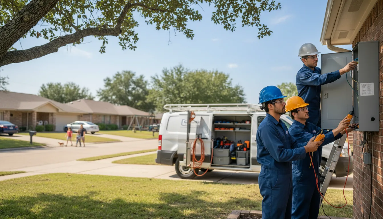 Certified electrician providing emergency electrical services in Petroleum, IN